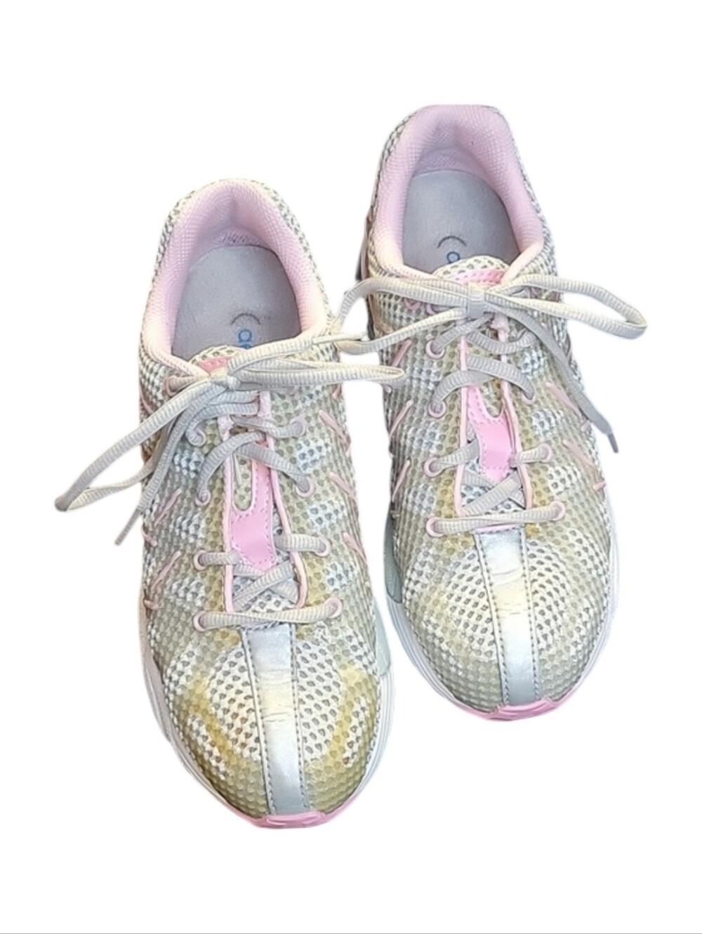 Aetrex Z593 Arch Support Orthotic Running Shoes Pink Gray Size 6.5M